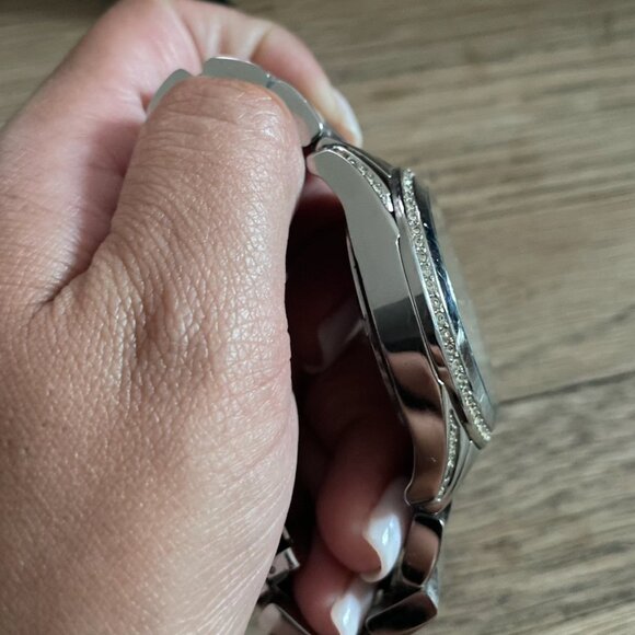 Women's Wren Chronograph Silver-Tone Stainless Steel Watch 42mm - Picture 3 of 4